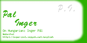 pal inger business card